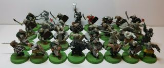 32 X Mordor Orc Warriors Part Painted Lord Of The Rings Middle - Earth Sbg Hobbit