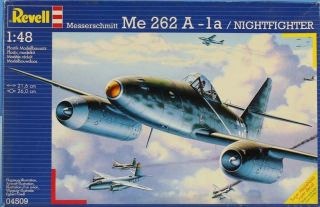 Revell 1:48 Messerschmitt Me 262 A - 1a Nightfighter Plastic Aircraft Kit 04509u