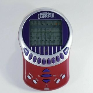 Radica Big Screen Freecell Handheld Electronic Game Lighted 75008 Cell