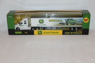 1/64 Ertl John Deere 9860 Sts Combine Semi Truck Set.