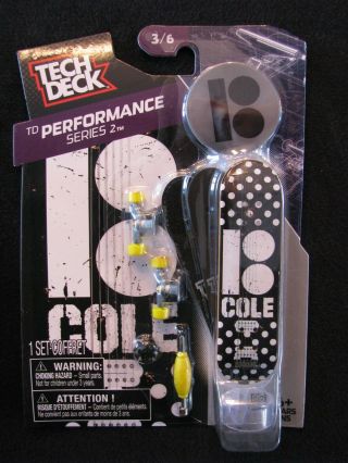 Tech Deck Mini Skateboard 3/6 Performance Cole Series 2