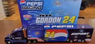 2002 Jeff Gordon 24 Dupont Pepsi Daytona Color Chrome 1:64 Nascar Hauler Mib