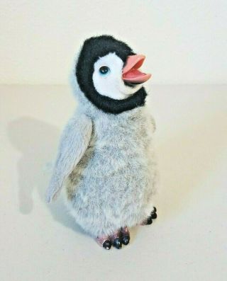 2009 Furreal Friends Baby Penguin Gray Interactive Toy Hasbro 8 "