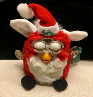 1999 Tiger Limited Edition Christmas Santa Furby With Tags Not