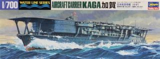 Hasegawa 1:700 Japanese Aircraft Carrier Kaga Water Line Kit Wl202 49202u