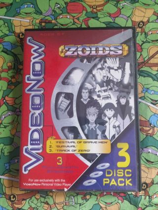 Zoids Video Now 3 Pack Disc Full Episodes Pvd Movies Hasbro