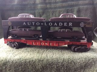 Lionel O Gauge 6414 Auto Loader With Four Automobiles Brown Madison Hardware Aut
