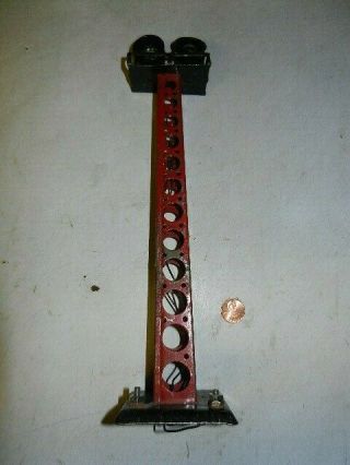 Marx 416a Electric Searchlight Tower,  Taller Red And Black Version