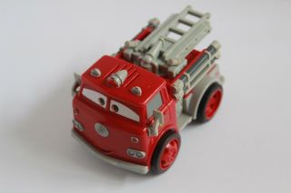 Broken Disney Pixar Cars 6 " Shake N Go Red The Fire Truck Parts Push Toy Only