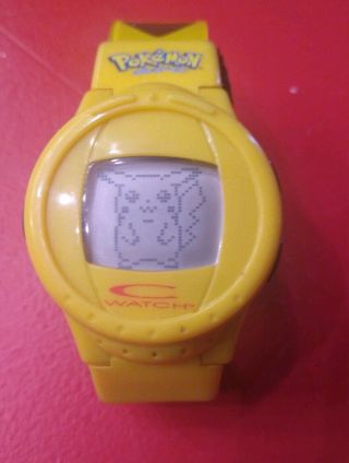 Vintage Pokemon C - Watch 25 Pikachu 1998 Nintendo Trendmasters