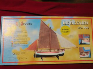Open Box Billing Boats Le Bayard No.  906 Wooden Model Kit