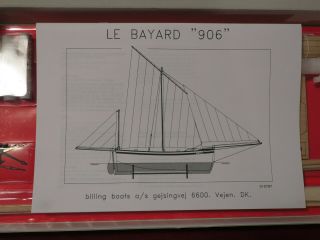 OPEN BOX Billing Boats Le Bayard no.  906 Wooden Model Kit 3