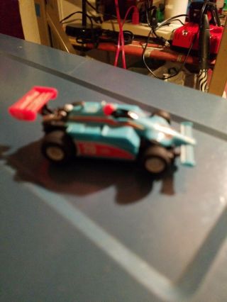 Tyco Slot Car Lite Blue Red Tail - 1 Race Car