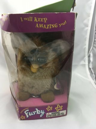 6 " Electronic Furby Doll,  By Tiger Electronics 1998 /box Is