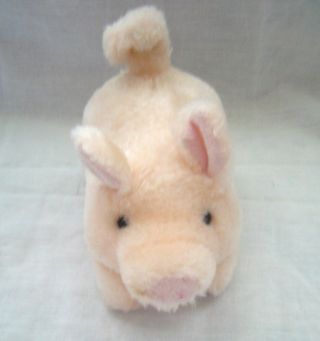 Mini Pudgy Piggy Walking,  Moving,  Oinking,  Tail Wagging Plush Baby Mini Pig