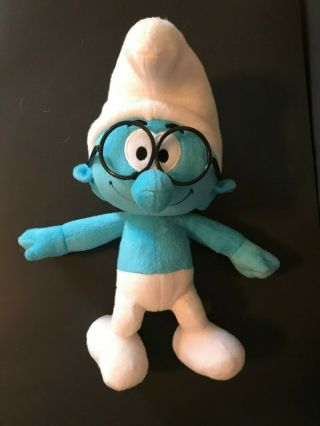 The Smurfs Brainy Smurf Plush.  Stuffed Toy 18 "