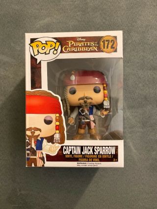 Captain Jack Sparrow 172 Disney Pirates Of The Caribbean Pop Vinyl Figure