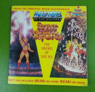 Masters Of The Universe Motu She - Ra Secret Of The Sword Book & Record
