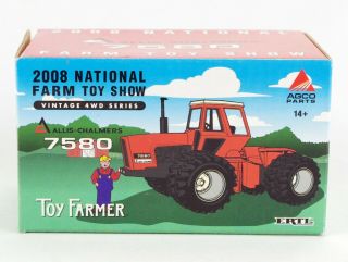 Ertl 2008 National Farm Toy Show Allis Chalmers 7580 Tractor w Box,  1:64 29710P 2