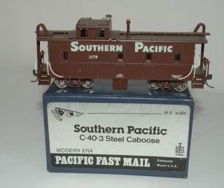 Ho Brass Southern Pacific C - 40 - 3 Steel Cupola Caboose Fact.  Paint 1178 Pfm/ski