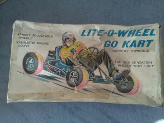 Lite - O - Wheel Battery Powered Go Kart/box Only /no Go Cart Toy