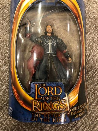 Toybiz Lord Of The Rings Aragorn 2003 Action Figure Return Of The King Pelennor