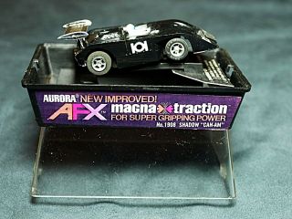 Aurora Afx 1908 Ho Slot Car Magna - Traction Shadow Can - Am Black Boxed