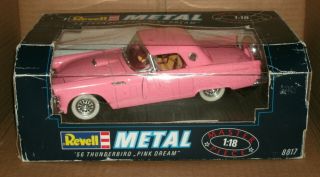 1/18 Scale 1956 Ford Thunderbird Diecast Model Tbird - Revell 8817 Pink Dream