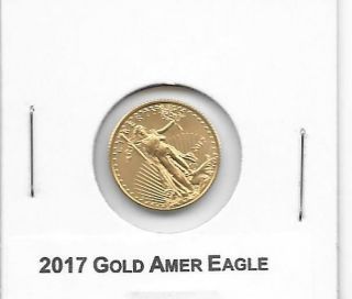 2017 American Gold Eagle 1/10 Oz Brilliant Uncirculated