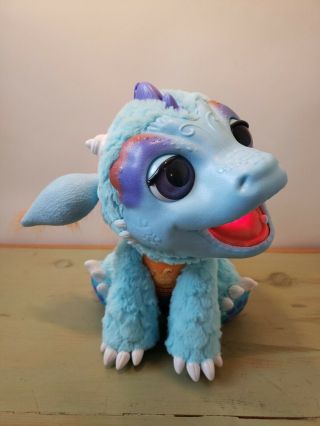Furreal Friends Torch My Blazin Dragon Blue Animated Interactive Sounds Lights