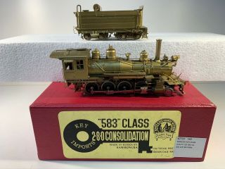 Ho Brass Key Dc “583” Class 2 - 8 - 0 Unpainted -