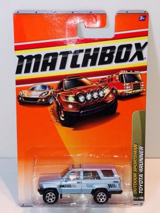 Matchbox Mb74 1985 Toyota 4runner Ice Blue On Blistercard