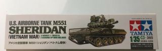 Tamiya M551 Sheridan Vietnam War Tank 35365 1/35 scale - Open Box Parts 2