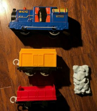 Trackmaster Thomas The Train Motorized Timothy Tale Of The Brave W/ Car Tenders
