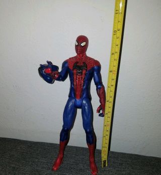 Marvel Spiderman 10 " Talking Action Figure By Hasbro 2012 Lights