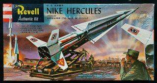 Vintage Revell H - 1804 1/40 Us Army Nike Hercules Ground - Air Missile " S " Kit