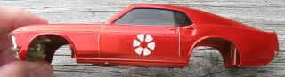 Eldon Metallic Red 1969 Ford Mustang In Very Good Shape 1/32 Scale