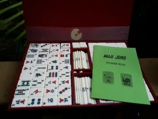 Vintage Mah Jong Set In Case