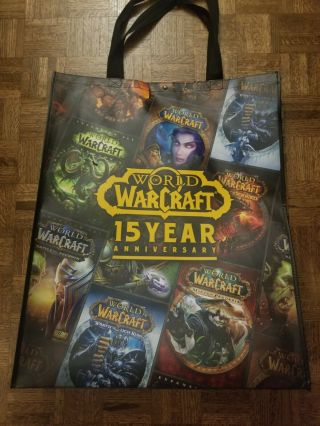 Sdcc 2019 Blizzard World Of Wracraft Wow 15th Anniversary Large Tote Bag