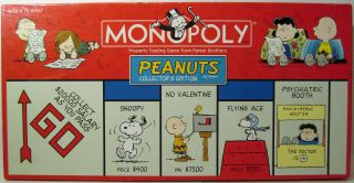 Vhtf 100 Complete Monopoly Peanuts Board Game Collector 