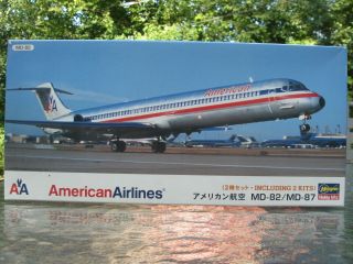 Hasegawa 1/200 American Airlines Md - 82/md - 87 (2 Aircraft) 10618