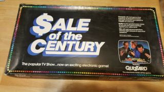 Vintage 1986 Of The Century Quizzard Electronic Game Mostly Unpunched/used