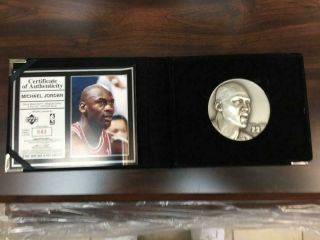 Upper Deck Michael Jordan 4 Troy Oz 999 Silver Coin Highland 43 Of 750