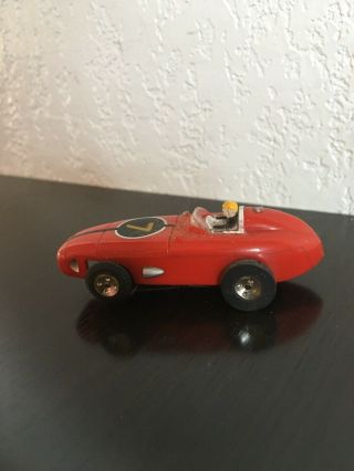 Vintage Aurora Tjet Indy Racer Ho Slot Car,  Red 7,  1359