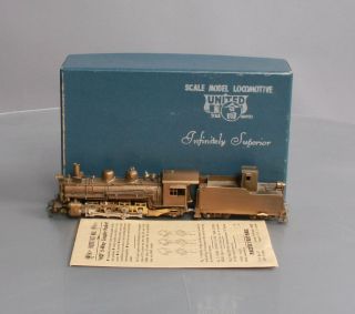 United Models K - 28 Brass Hon3 D&rgw 2 - 8 - 2 Steam Engine & Tender Ex/box