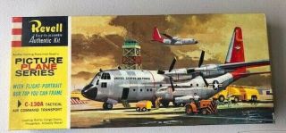 1960 Revell Picture Plane C - 130a Hercules Transport Model Air Kit Parts