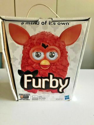 Furby A Mind Of Its Own 2012 Hasbro Orange / Red Color Box