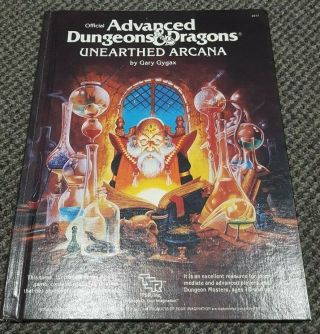 Unearthed Arcana - Advanced Dungeons Dragons Ad&d Tsr 2017 - Gary Gygax