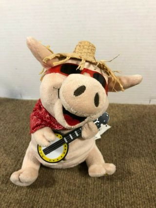 Gemmy Singing Pig W/ Banjo Sings Grundy County