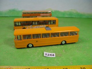 vintage busch / setra etc germany ho 1/87 plastic coaches x3 models toys 2244 2